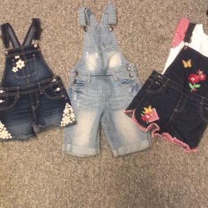 Bundle of overalls one new with tags